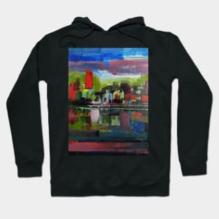 Abstract  Landscape River Lake 289 Hoodie